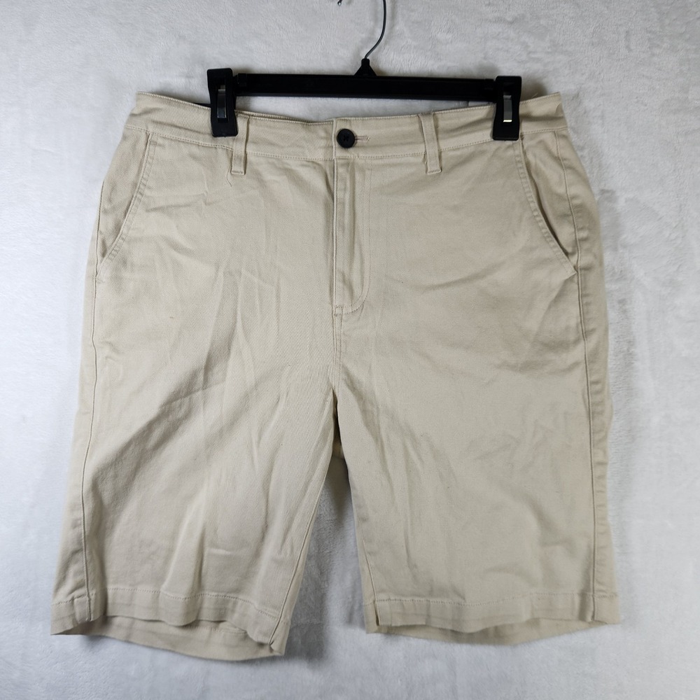 NWT Forever 21 Men's 33 Khaki‎ Chino Shorts 9" Inseam Classic Fit Summer Casual